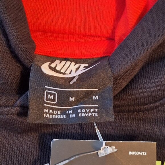 Nike Just Do It Youth Boys Sweatshirt Hoodie  Pullover Black Size Medium - Picture 5 of 6
